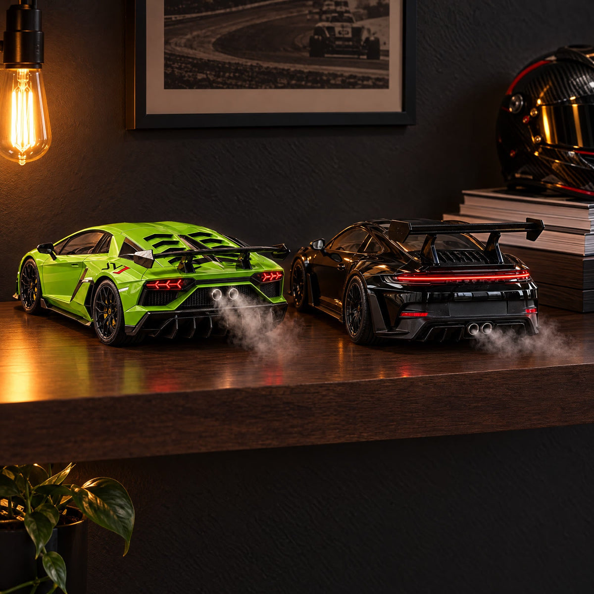 Motor Mist Modellautos mit Nebel